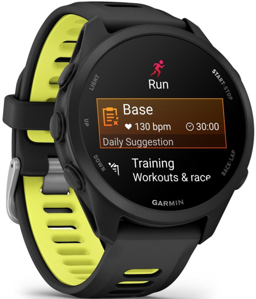 Garmin Forerunner 170 – Black with Black-Amp Yellow Band 43mm 2