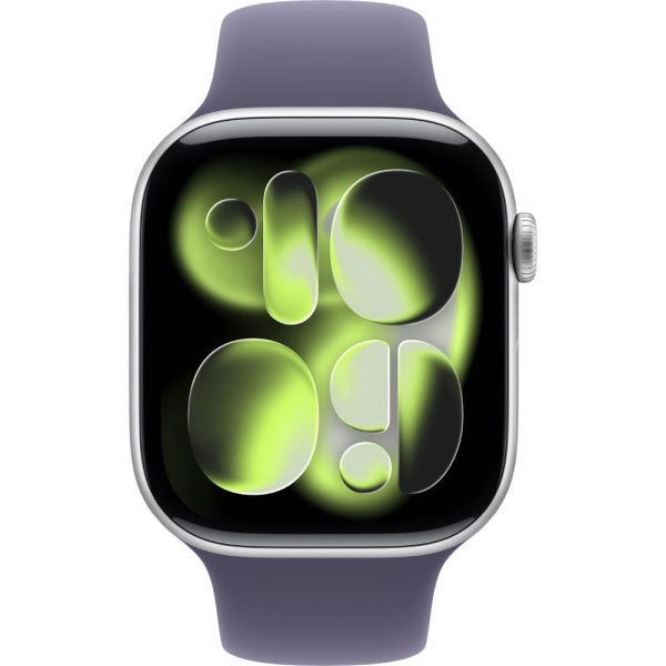 Смарт-часы Apple Watch Series 11 42mm серебристыйфиолетовый 46 резина 2