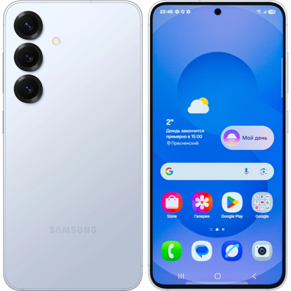 Samsung Galaxy S25 голубой 1